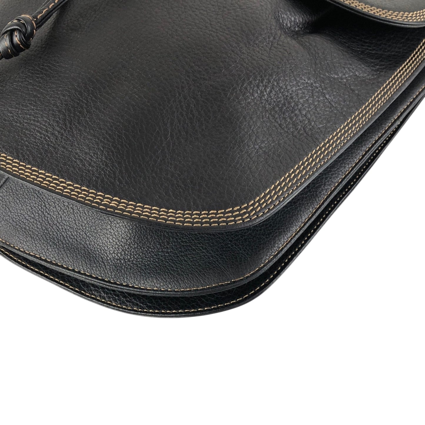 LOEWE Anagram Backpack Black Vintage 53w2pp