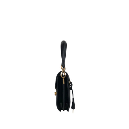 PRADA Lock Shoulder bag Black Vintage pjtker