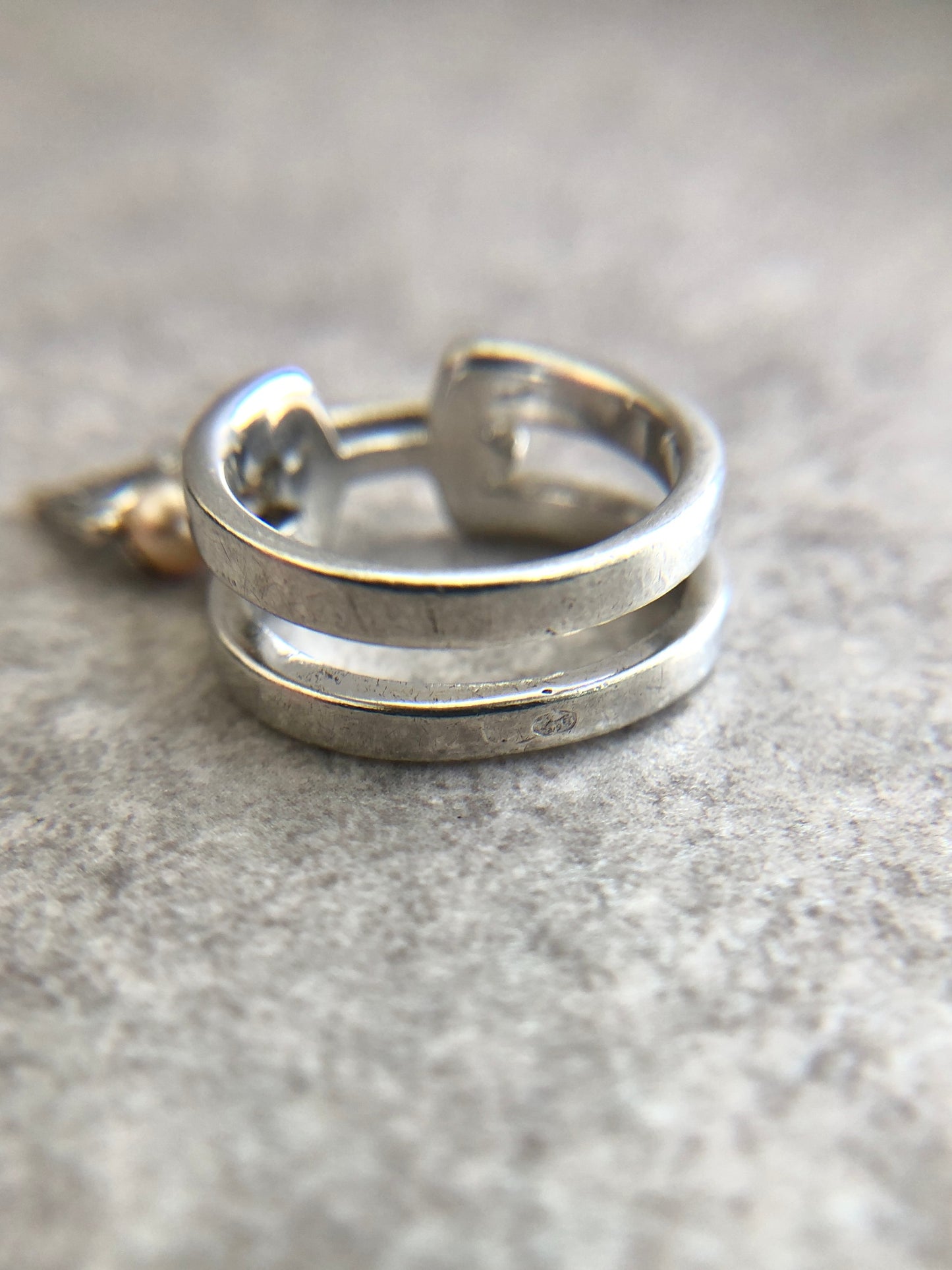 CELINE Blason Ring Silver SILVER925 Vintage jnpxi7