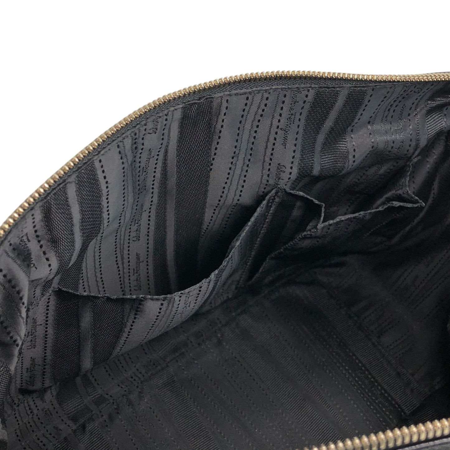 Salvatore Ferragamo Gancini Handbag Black Vintage vbxnke