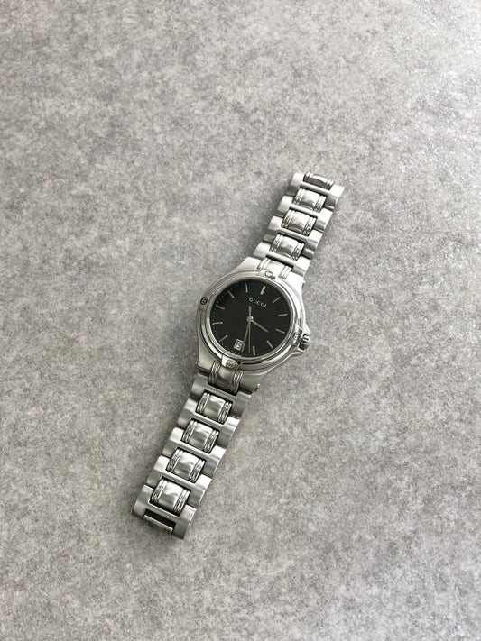 GUCCI Quartz Watch Silver 9040M Vintage 5jz8s6