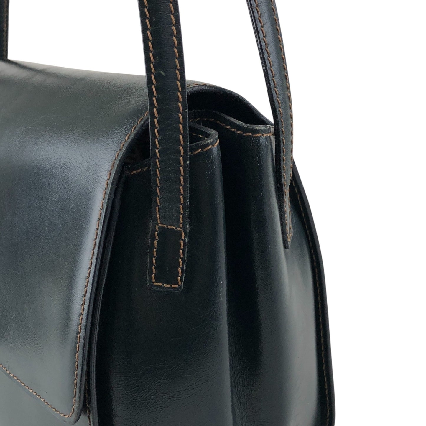 LOEWE Logo Embossed Shoulder bag Dark Green Vintage 583xh5