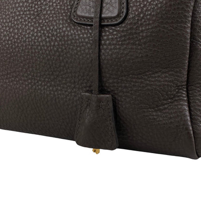 PRADA Logo Handbag Shoulder bag Brown Vintage wddeyg