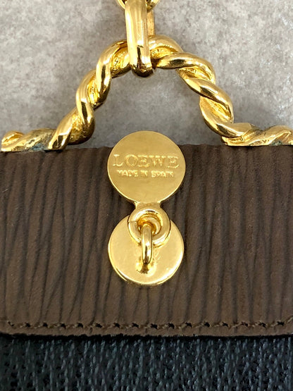 LOEWE Velazquez Anagram Charm Brown Vintage ycmeyb