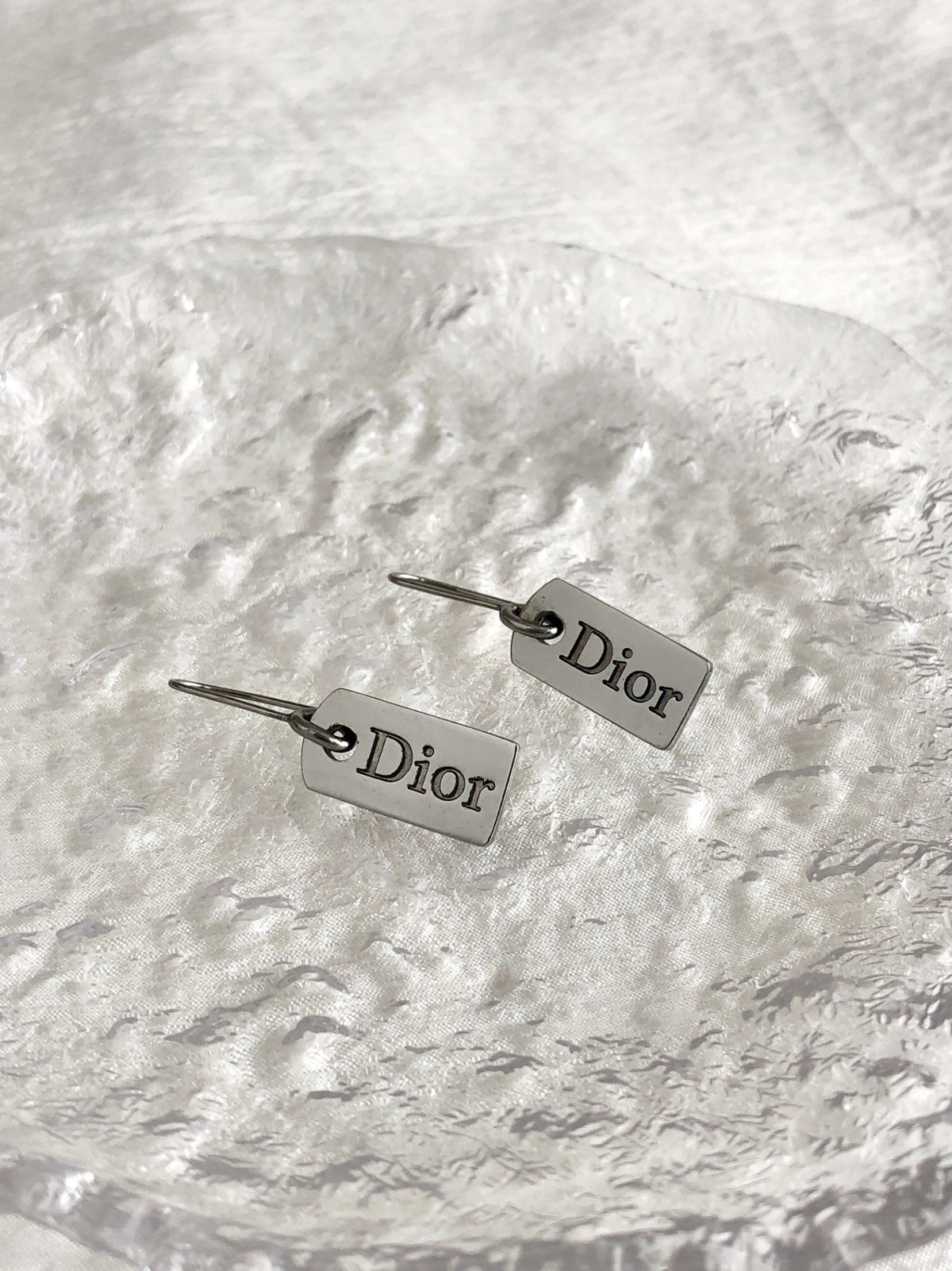 Christian Dior Pierced Silver Vintage f3yt47