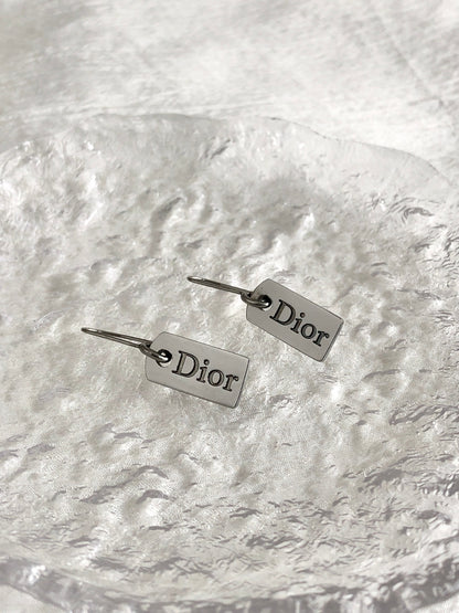 Christian Dior Pierced Silver Vintage f3yt47
