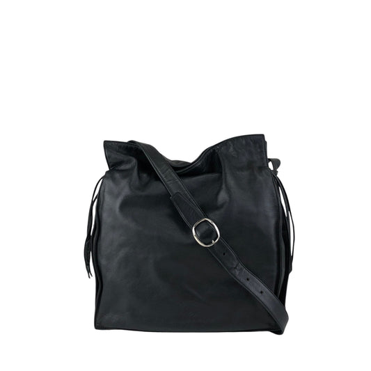 LOEWE Anagram Drawstring Shoulder bag Black Vintage zbxjy7