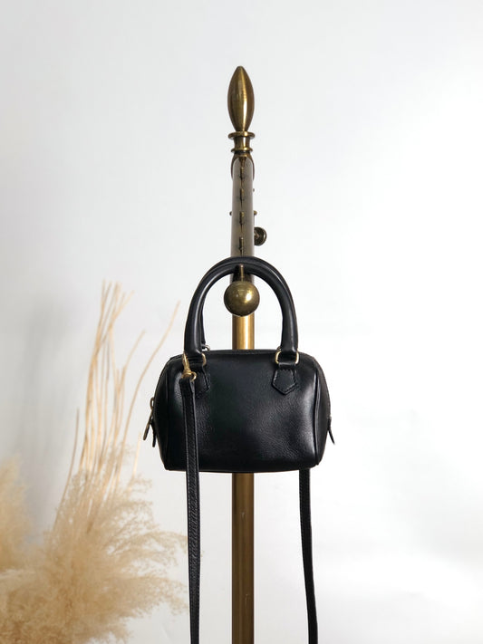 CELINE Two-way Small Handbag Shoulder bag Black Vintage tdajcw