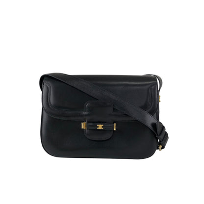 CELINE Blason Shoulder bag Black Vintage ikbdre