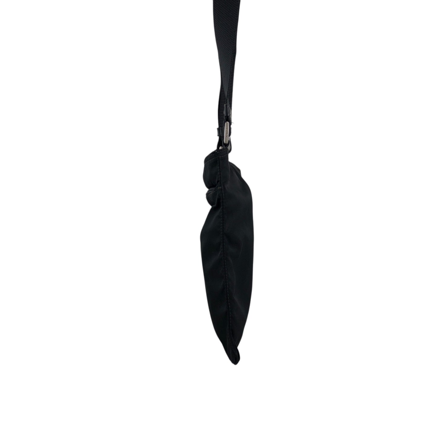 PRADA Tessuto Triangle Logo Shoulder bag Black Vintage g7nprp