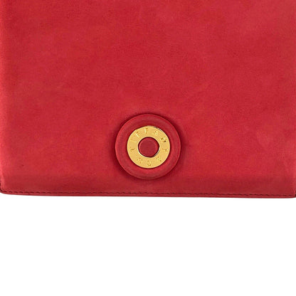 Tiffany & Co. Logo Small Chain Handbag Red Vintage gphne8