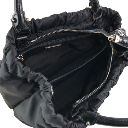 Salvatore Ferragamo Ribbon Handbag Black Vintage xucsbe