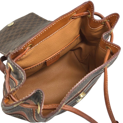 CELINE Macadam Logo Backpack Brown Vintage 32j7rc