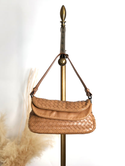 Bottega Veneta Intrecciato Shoulder bag Hobobag Brown Vintage 26xfe8
