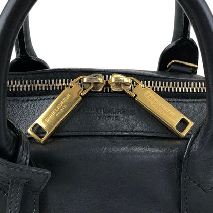 Yves Saint Laurent Two-way Handbag Shoulder bag Black Vintage 5fmarg