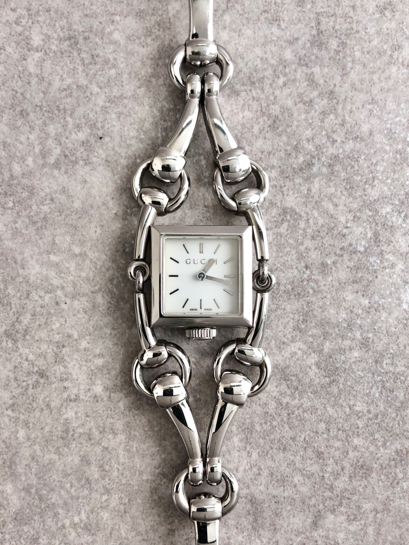 GUCCI Quartz Watch Silver Vintage 2vifvk