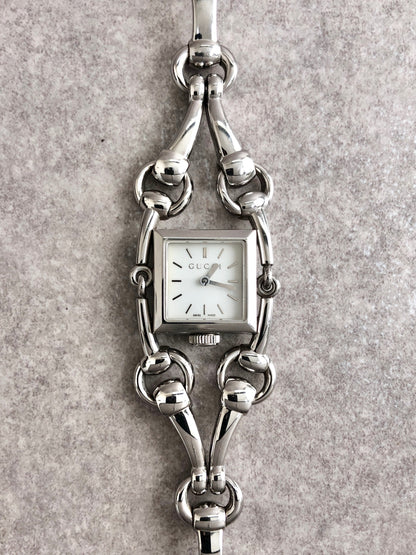 GUCCI Quartz Watch Silver Vintage 2vifvk