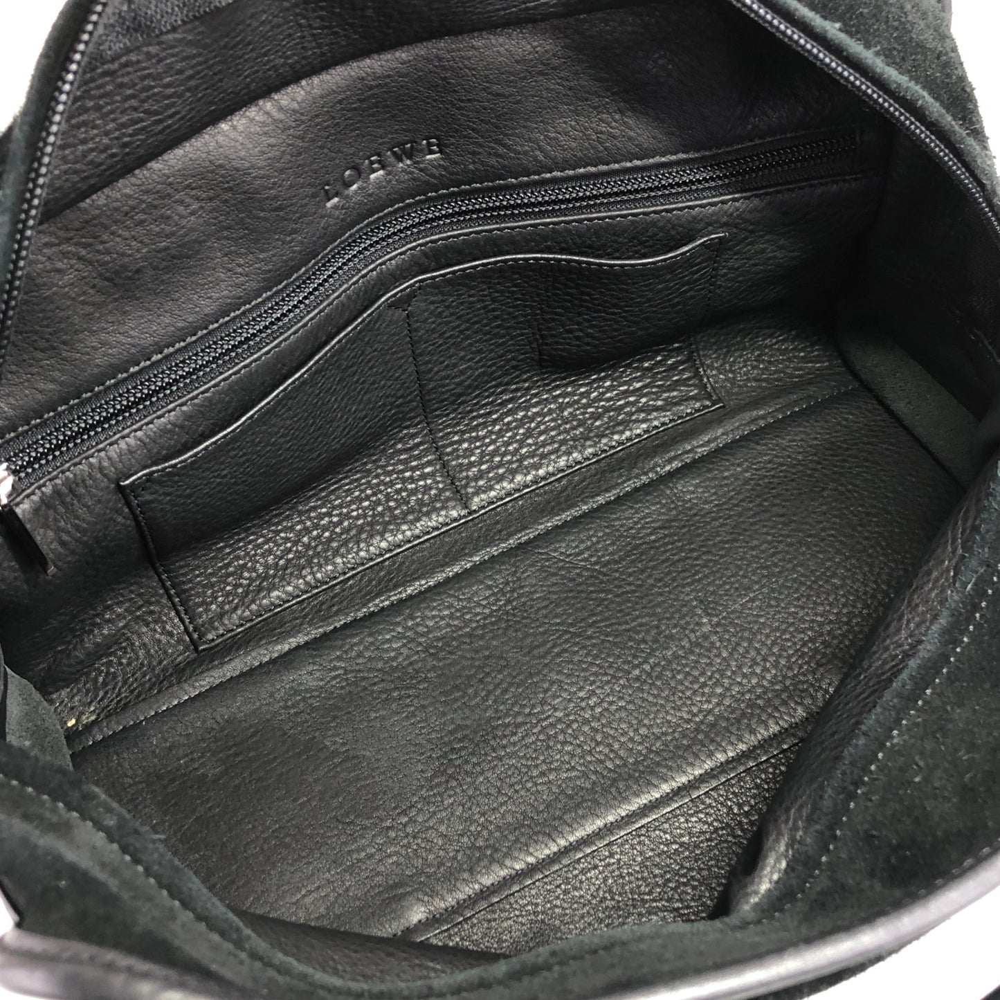 LOEWE Amazona28 Anagram Handbag Boston bag Black Vintage f8gywz