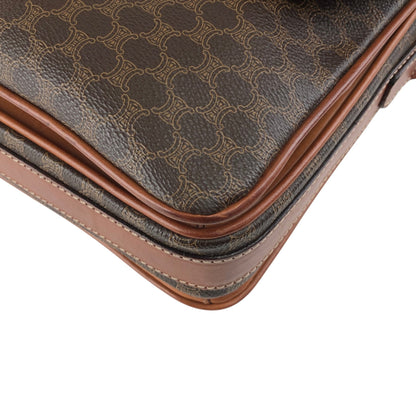 CELINE Macadam Horse Bit Shoulder bag Brown Vintage jcgk27