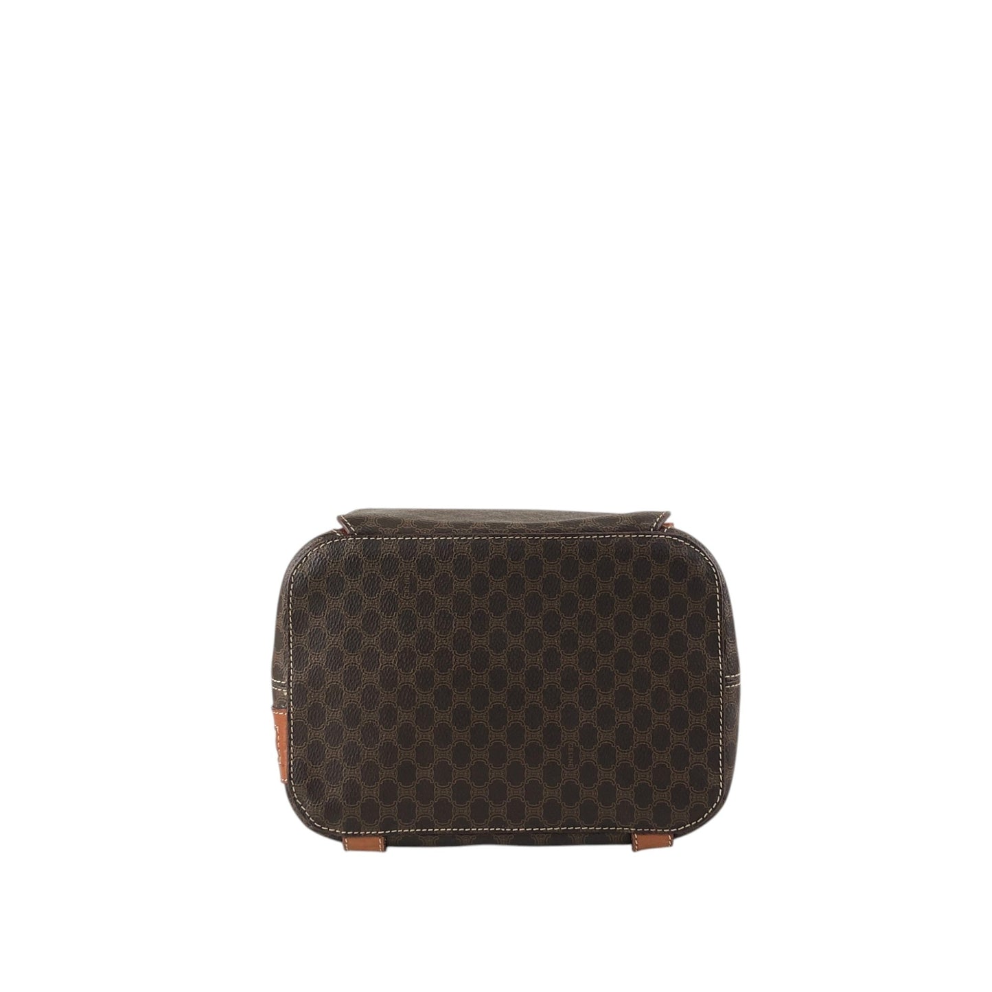 CELINE Macadam Triomphe Flap Backpack Brown Vintage mesz66