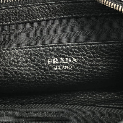 PRADA Logo Two-way Small Boston bag Shoulder bag Black Vintage 6yvxeb