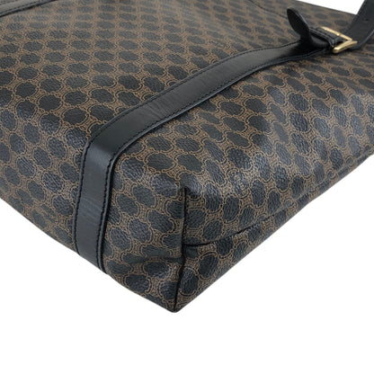 CELINE Macadam Shoulder bag Black Vintage xhkb75