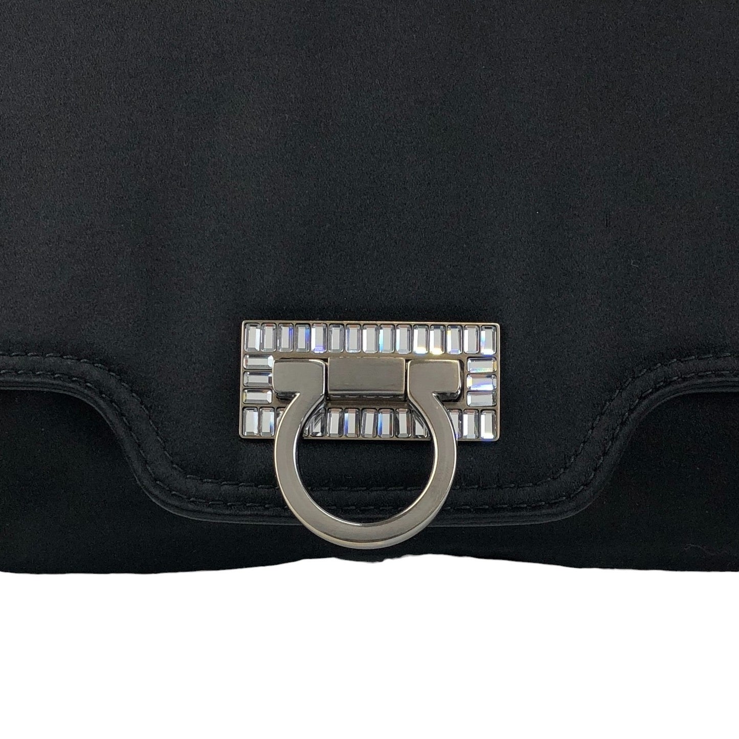 Salvatore Ferragamo Gancini Handbag Brown Vintage 5bhg4h