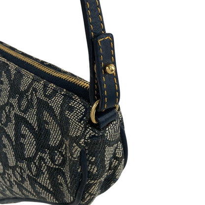 Christian Dior  Trotter Shoulder bag Navy Vintage 73m2yp