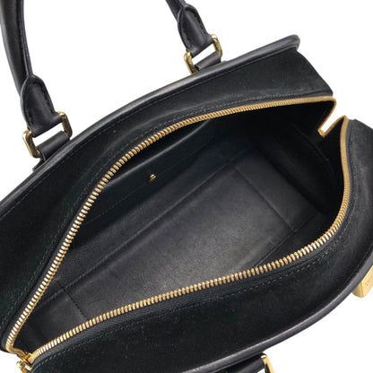 LOEWE Amazona28 Anagram Small Boston bag Handbag Black Vintage hf8cwp