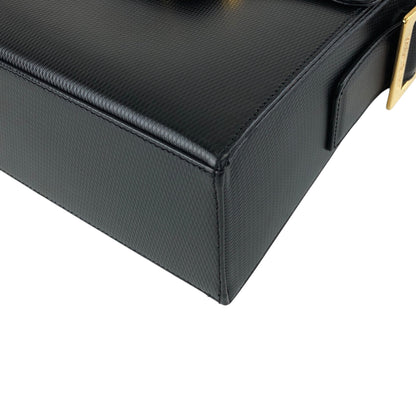 Yves Saint Laurent Logo Shoulder bag Black Vintage avbr5u