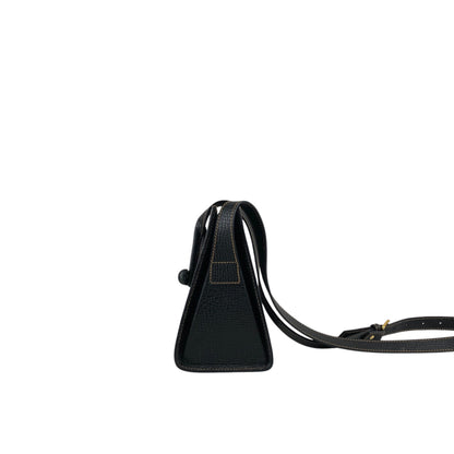 LOEWE Logo Turn Lock Shoulder bag Black Vintage 4uy7z7