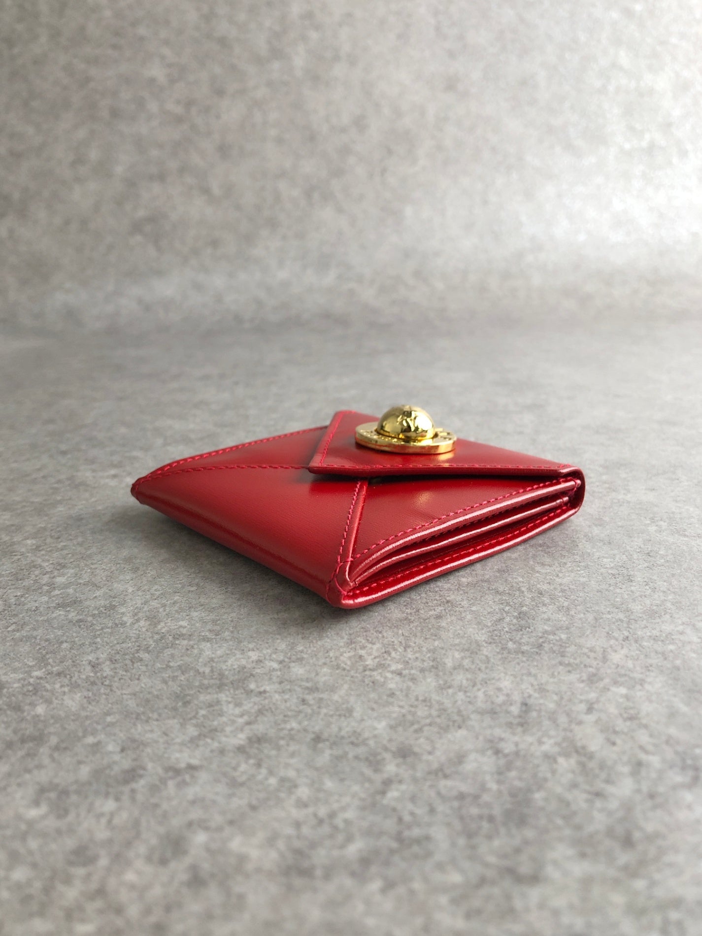 CELINE Starball Coin Purse Red Vintage f5dka3