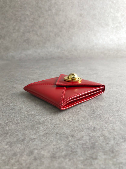 CELINE Starball Coin Purse Red Vintage f5dka3