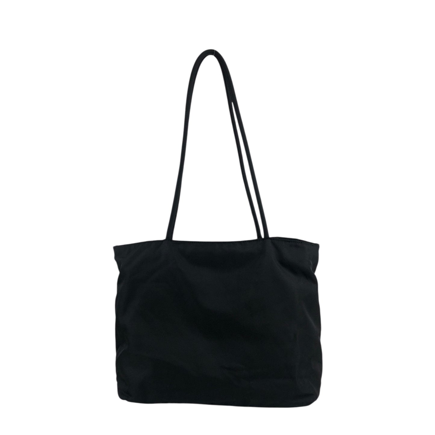 PRADA Tessuto Triangle Logo Totebag Black Vintage jztkxu
