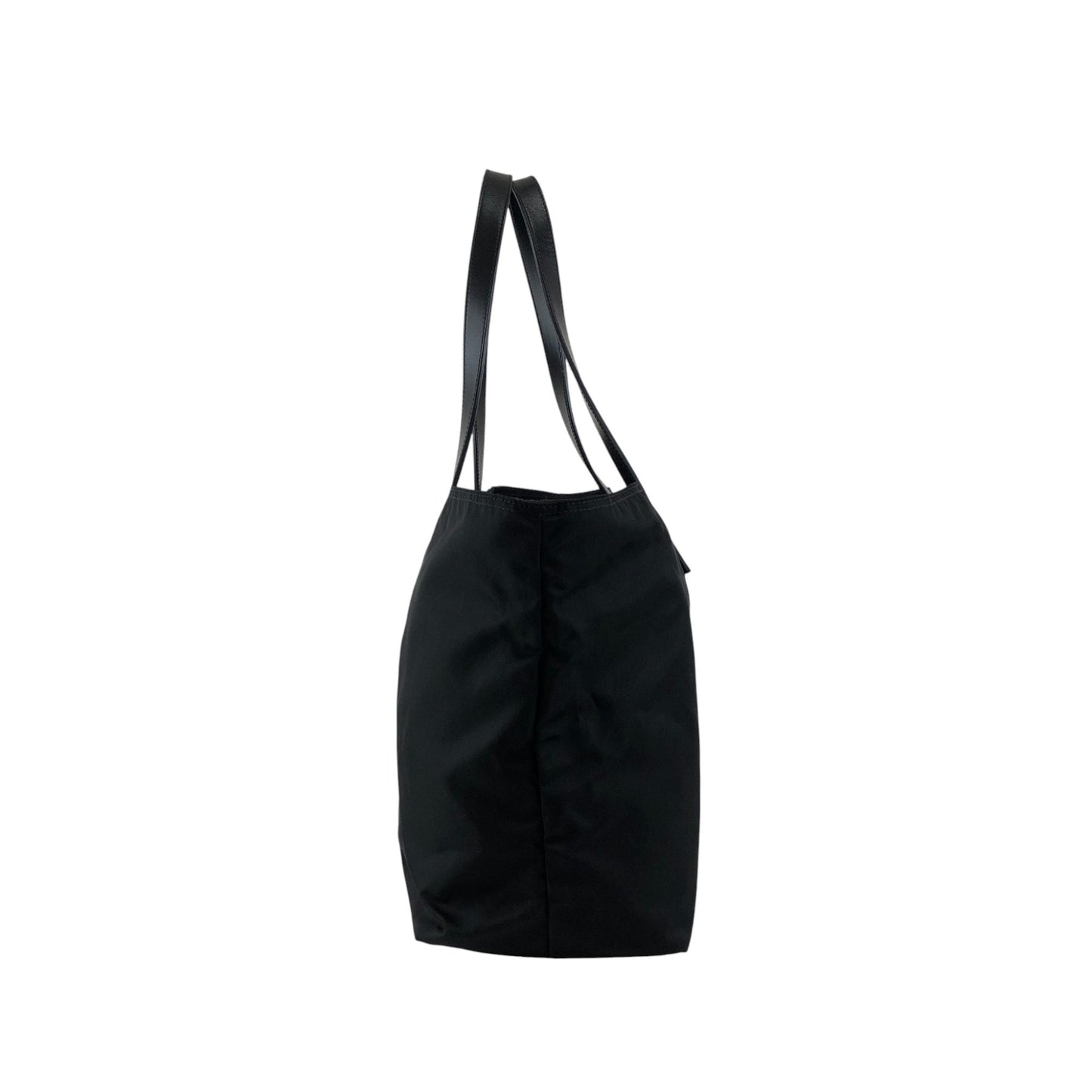 PRADA Tessuto Triangle Logo Totebag Black Vintage gy3es2
