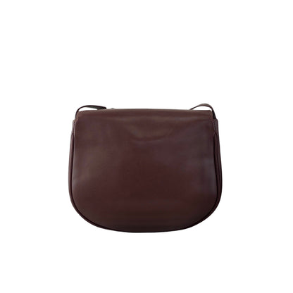 Cartier Logo Embossed Round Shoulder bag Bordeaux Vintage i6sky4