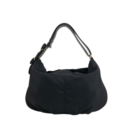 Salvatore Ferragamo Vala Ribbon Shoulder bag Hobobag Black Vintage j5vaua