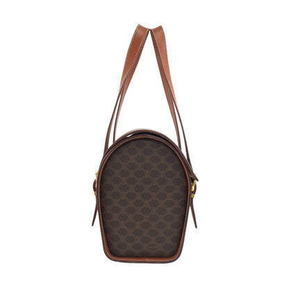 CELINE Macadam Triomphe Handbag Vanity bag Brown Vintage bfhyyr