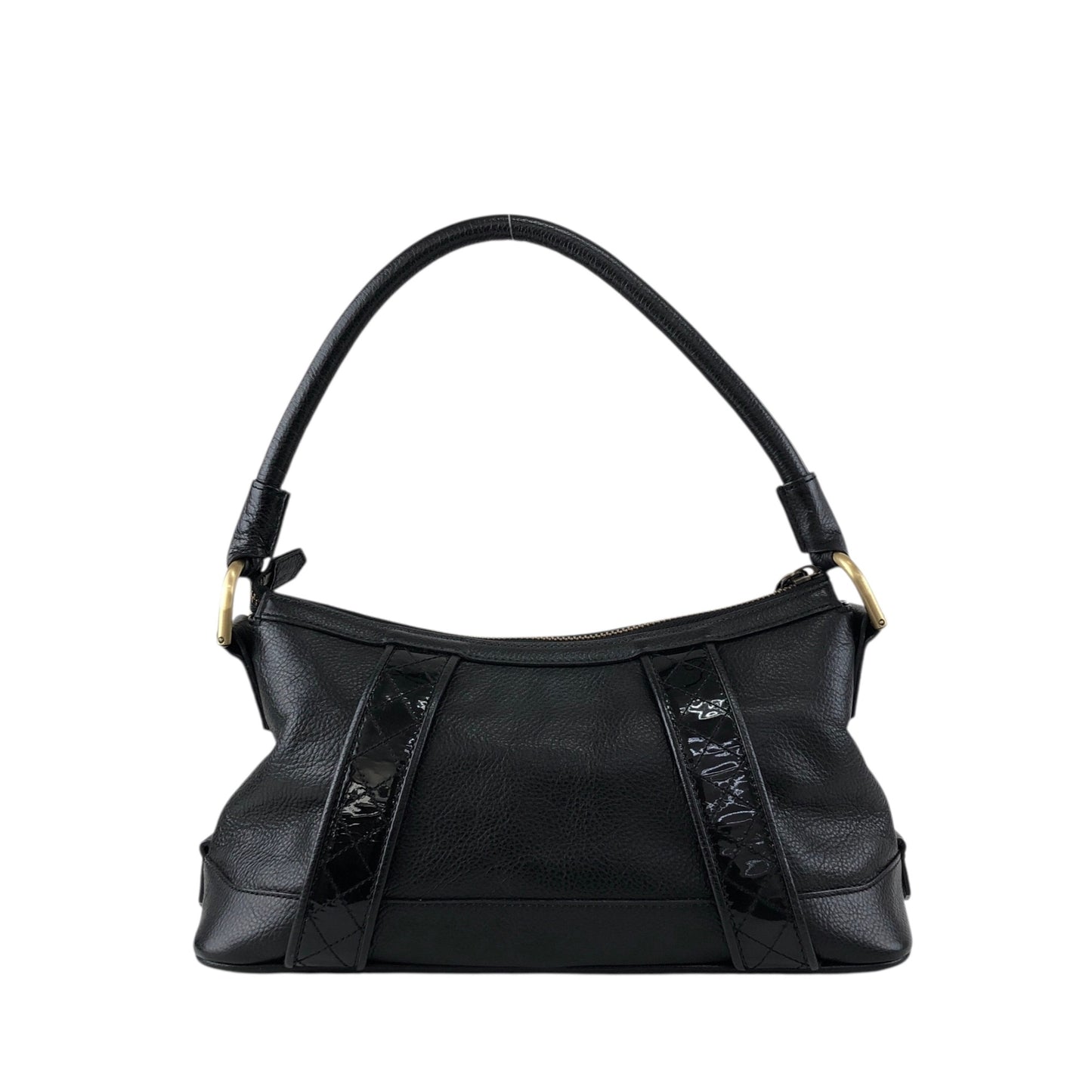 BURBERRY Logo Shoulder bag Black Vintage 7rnpei