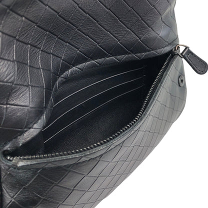 Bottega Veneta Intrecciato Chain Shoulder bag Black Vintage kgc2x6