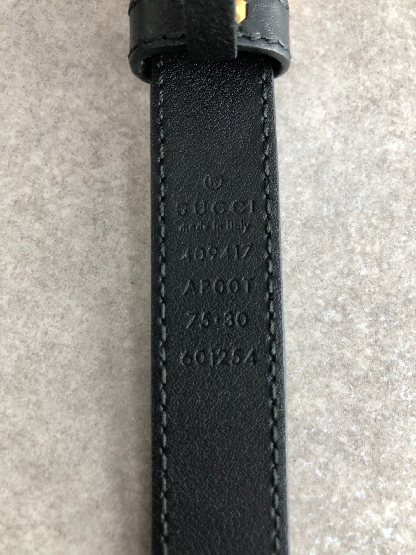 GUCCI GG Motif Belt Black Vintage ktd3wk