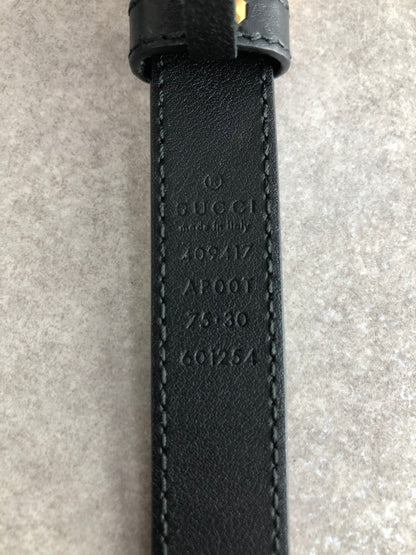 GUCCI GG Motif Belt Black Vintage ktd3wk