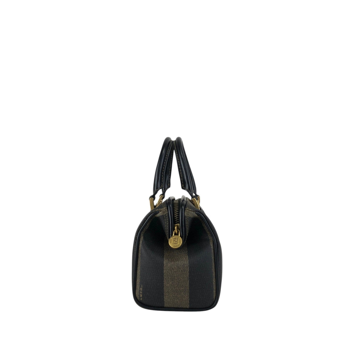 FENDI Pecan Two-way Small Boston bag Shoulder bag Black Vintage jy5pns