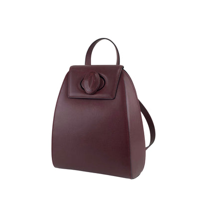 Cartier Logo Turn Lock Backpack Bordeaux Vintage m4jsic