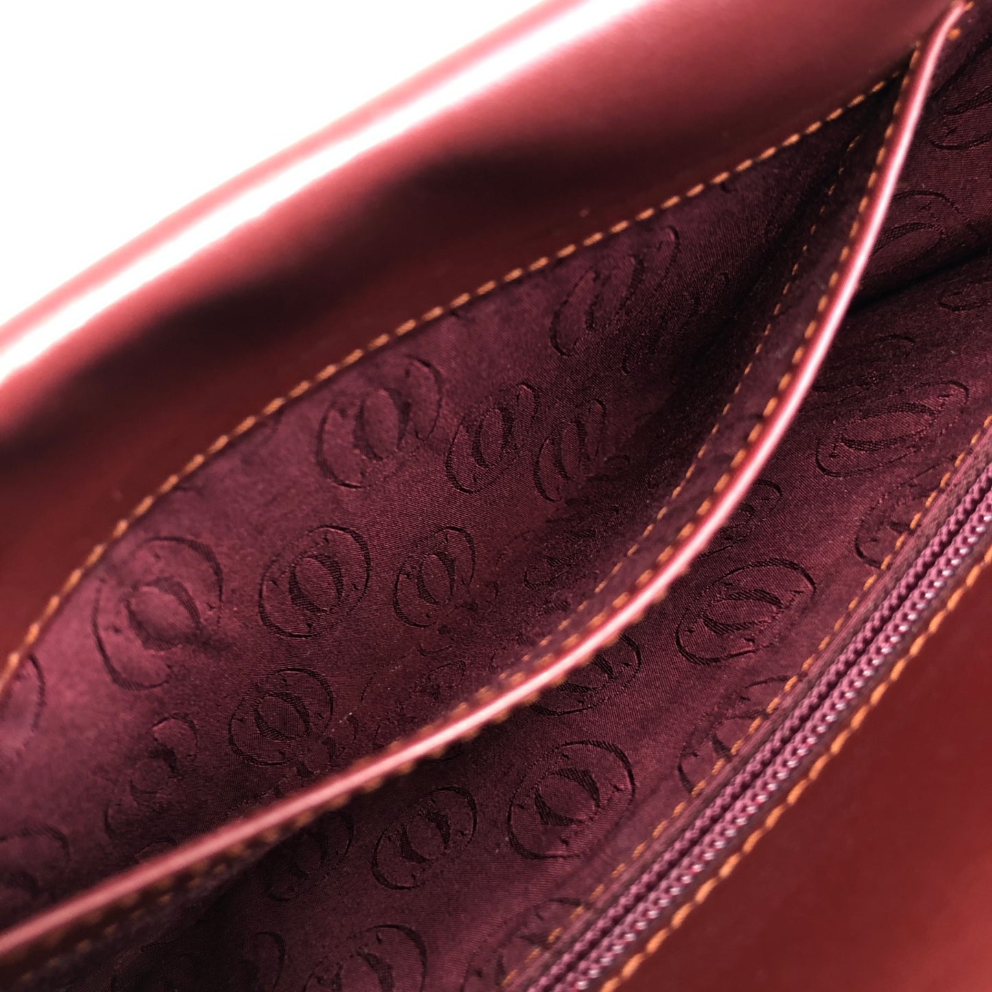 Cartier Shoulder bag Bordeaux Vintage r8tpmr