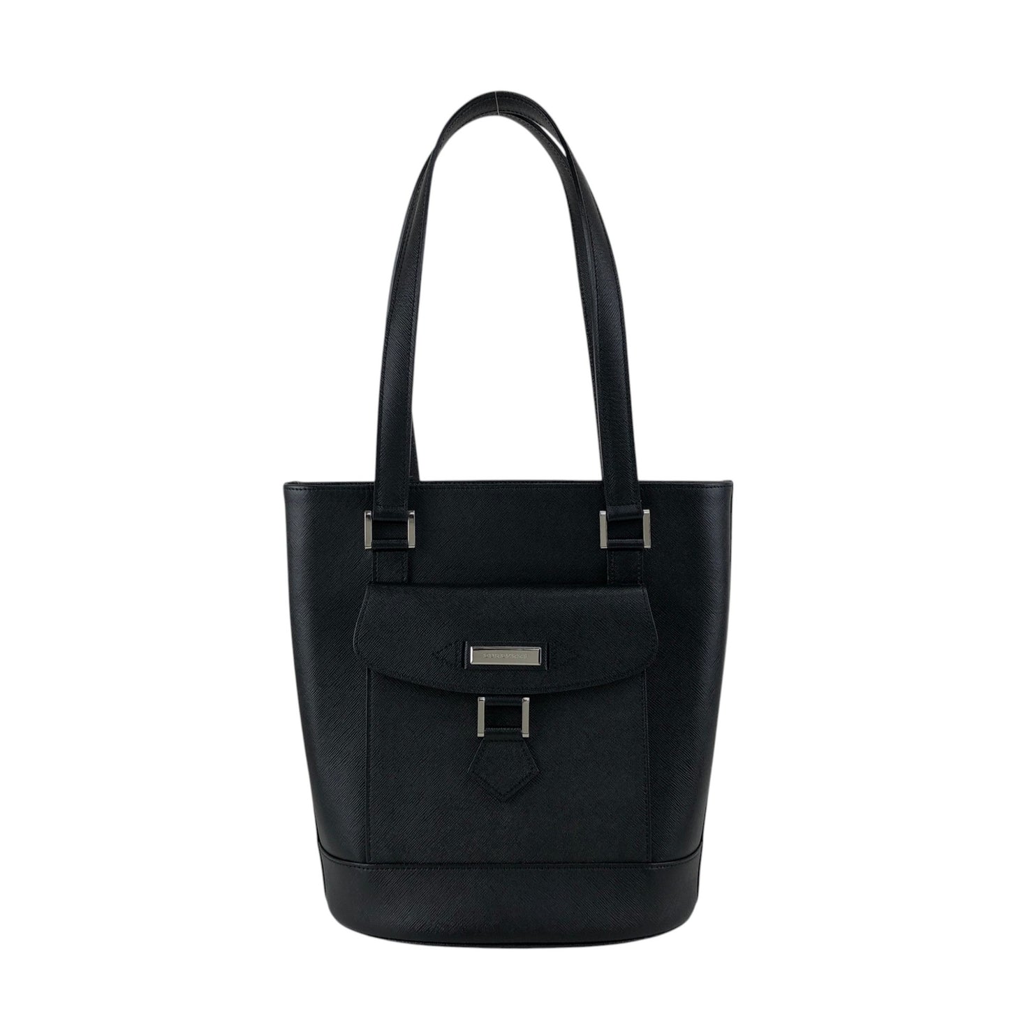 BURBERRY Logo Totebag Black Vintage ykuyii
