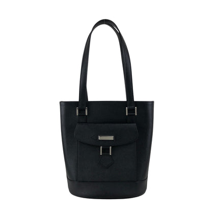 BURBERRY Logo Totebag Black Vintage ykuyii
