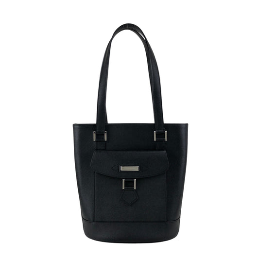 BURBERRY Logo Totebag Black Vintage ykuyii