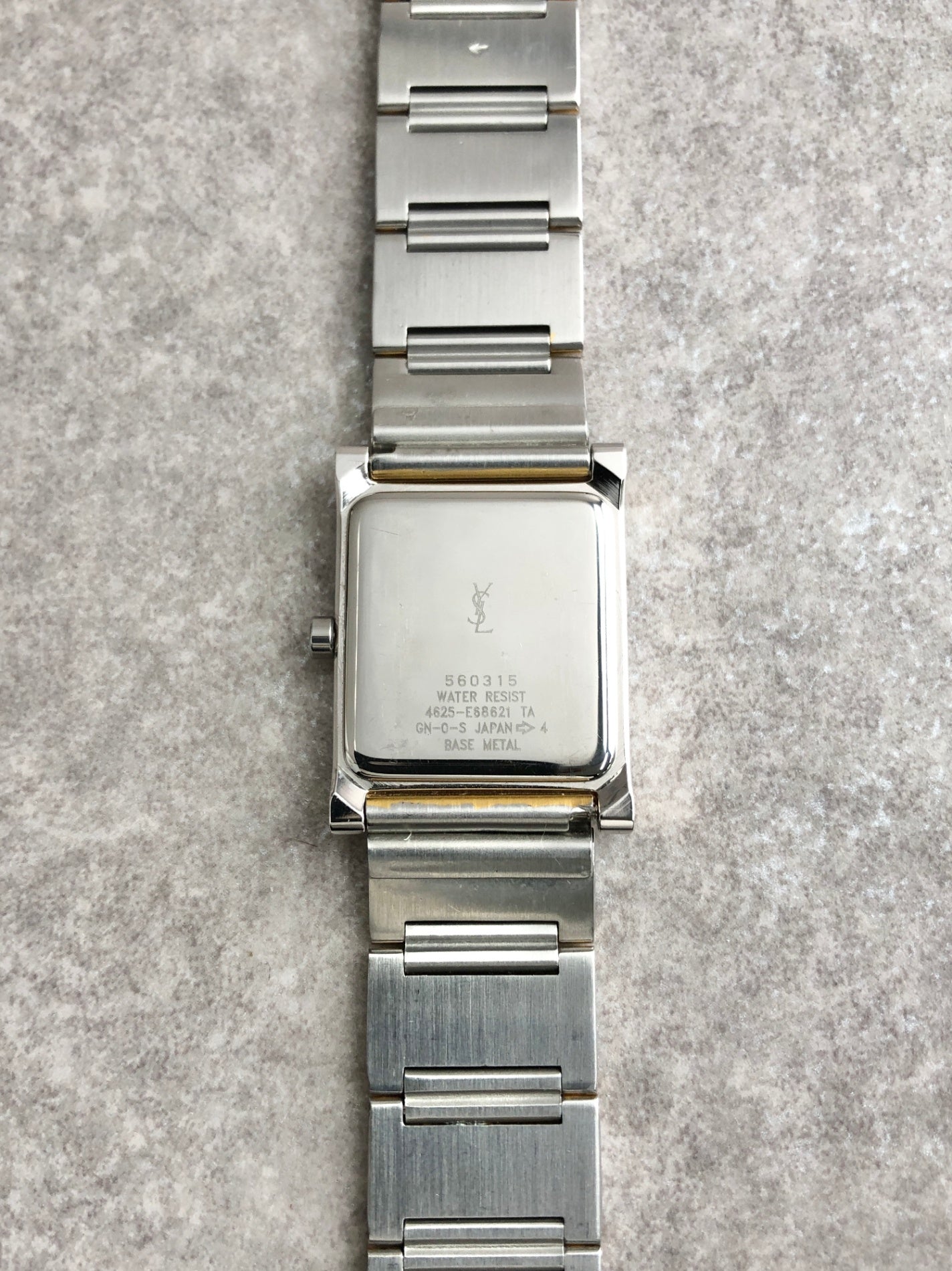 Yves Saint Laurent Quartz Watch Silver Vintage 4625-E68621 TA b22nty