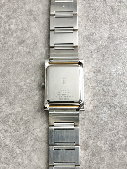 Yves Saint Laurent Quartz Watch Silver Vintage 4625-E68621 TA b22nty